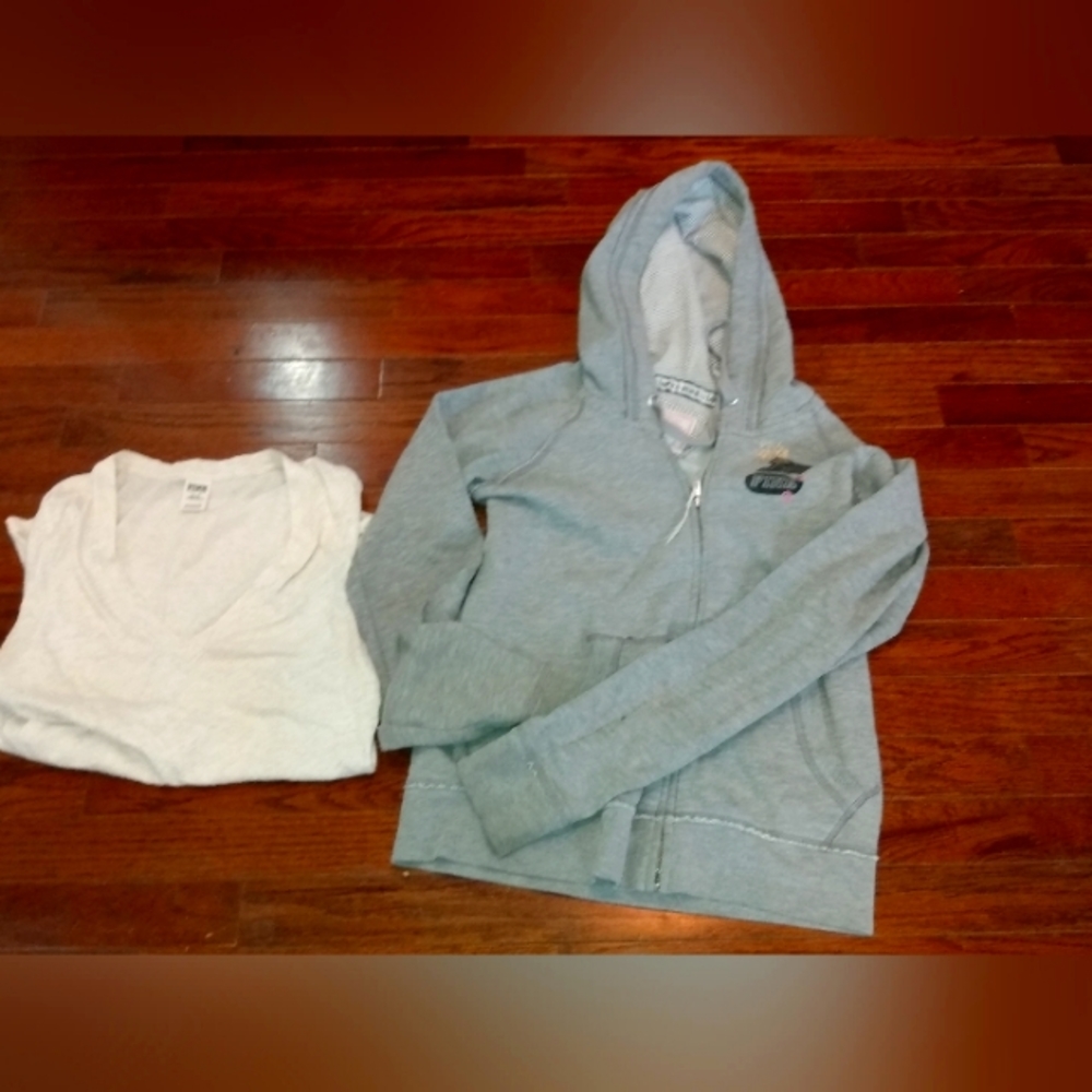 Victoria' Secret Purdue zip hoodie and tee